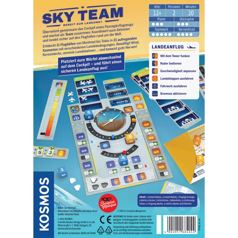 Kosmos Sky Team 20 min Lauamäng Reisimine/seiklus