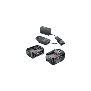 Bosch Starter-Set 18V - 2 x akut (2,0 Ah + 4,0 Ah) aku- ja laadijakomplekt