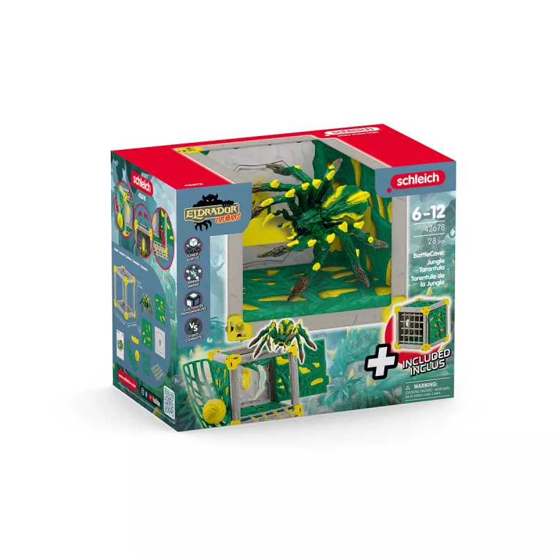 schleich BattleCave Jungle Tarantula, Loom, Koletised ja draakonid, BattleCave, 7 aastat, Mitmevärviline, Plastik