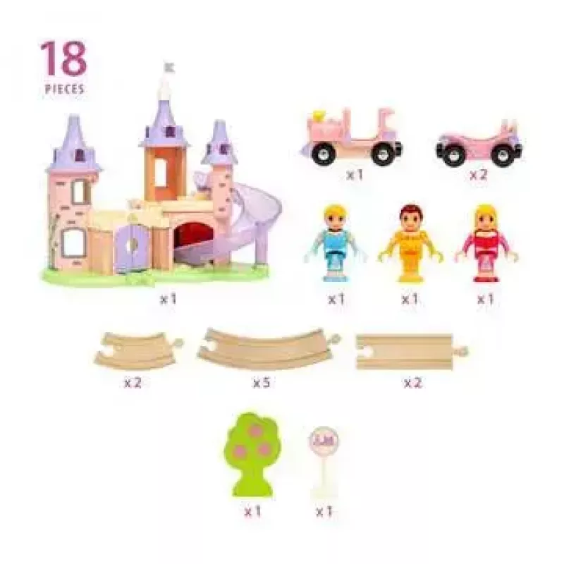 Puidust sõiduki- ja rajakomplekt Ravensburger 33312 — mitmevärviline, vanusele 3+