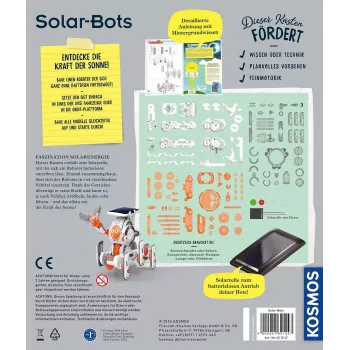 Kosmos Solar Bots, katsetamiskomplekt, taastuvenergia, 8 a.