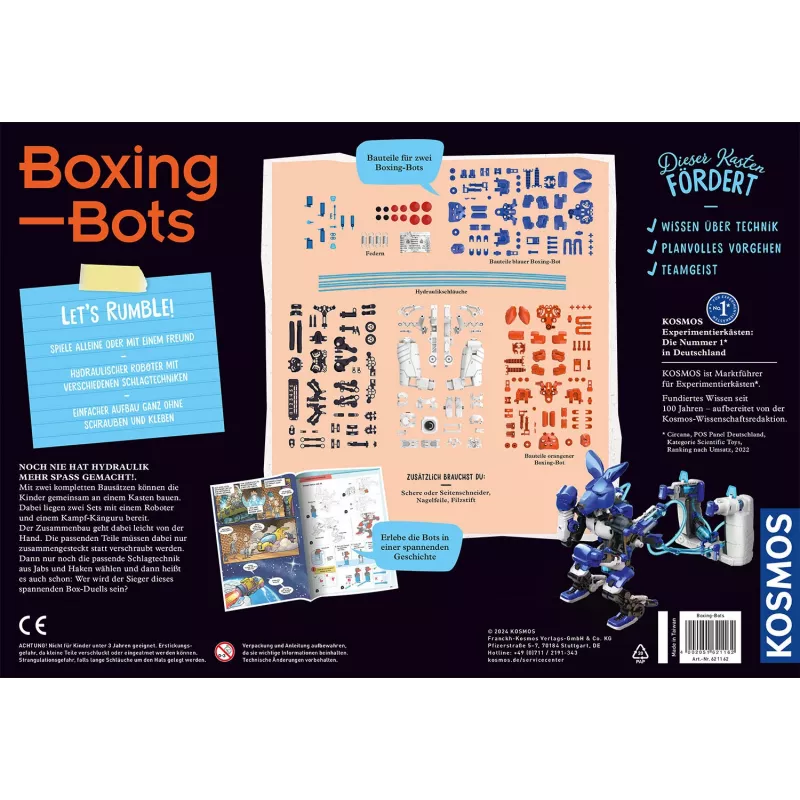 Kosmos Boxing Bots, Robot, inseneeria, 10 a Kosmos Boxing Bots. Toote tüüp: Robot, Teema: Inseneeria, Soovitatav vanus (min): 10 a