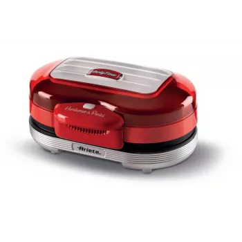 Ariete 205 Hamburger Maker Party Time, hamburgerimasin, 1200 W, topelt mittenakkuvad plaadid, 2 kambrit, lihtne puhastada, punane