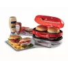 Ariete 205 Hamburger Maker Party Time, hamburgerimasin, 1200 W, topelt mittenakkuvad plaadid, 2 kambrit, lihtne puhastada, punane