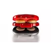 Ariete 205 Hamburger Maker Party Time, hamburgerimasin, 1200 W, topelt mittenakkuvad plaadid, 2 kambrit, lihtne puhastada, punane