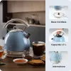 Ariete 2877 Veekeetja Vintage, 1,7L, juhtmeta, sinine, 1,7 L, 2000 W, helesinine, veetaseme indikaator, juhtmeta, filtreerimine