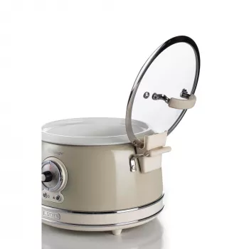 Ariete 2904 riisikeetja – elektriline riisikeetja keraamilise nõuga – kodune sushi – multikeetja – Vintage Line – 3,5 l – 650 W – beež