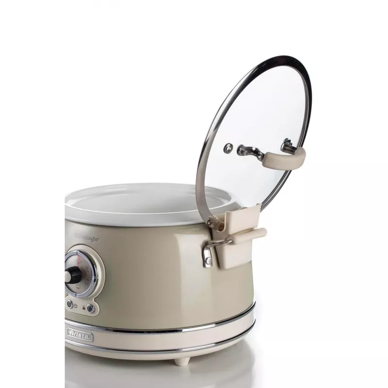 Ariete 2904 riisikeetja – elektriline riisikeetja keraamilise nõuga – kodune sushi – multikeetja – Vintage Line – 3,5 l – 650 W – beež