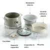 Ariete 2904 riisikeetja – elektriline riisikeetja keraamilise nõuga – kodune sushi – multikeetja – Vintage Line – 3,5 l – 650 W – beež