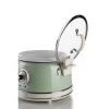Ariete 2904 riisikeetja - elektriline riisikeetja keraamilise kausiga - kodune sushi - multikeetja - Vintage sarjast - 3,5 L - 650 W - roheline