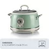Ariete 2904 riisikeetja - elektriline riisikeetja keraamilise kausiga - kodune sushi - multikeetja - Vintage sarjast - 3,5 L - 650 W - roheline