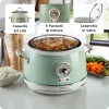 Ariete 2904 riisikeetja - elektriline riisikeetja keraamilise kausiga - kodune sushi - multikeetja - Vintage sarjast - 3,5 L - 650 W - roheline