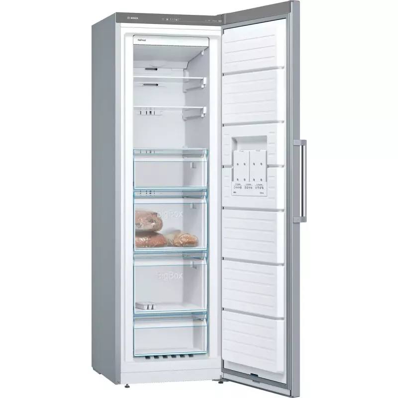 Püstik-sügavkülmik Bosch Serie 4 GSN36VLEP — 242 L, NoFrost, E-klass, 39 dB, roostevaba teras