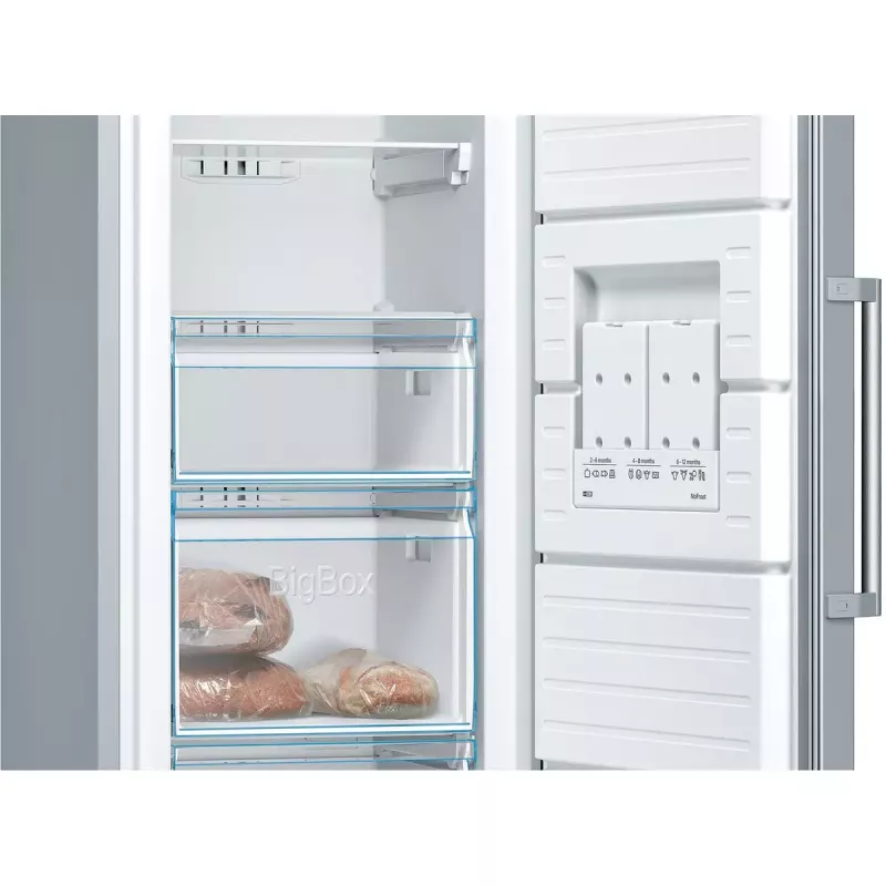 Püstik-sügavkülmik Bosch Serie 4 GSN36VLEP — 242 L, NoFrost, E-klass, 39 dB, roostevaba teras
