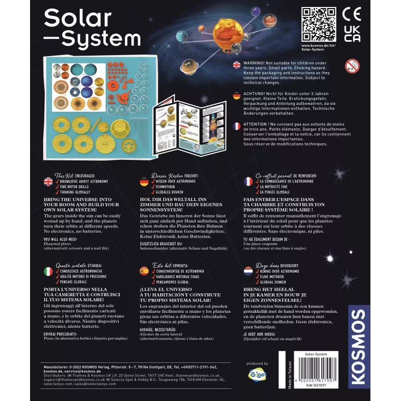 Kosmos Solar System, päikesesüsteem, astronoomia, 8 a, sinine