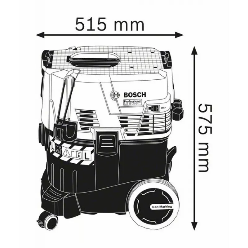 Bosch GAS 35 L SFC+ Professional Must, Blue 1200 W