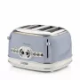 Ariete 156 4-kohaline vintage röster, 1600 W, 6 röstimisastet, roostevabast terasest pastelsinises värvitoonis, ilma võileivakorvideta. Sinine