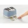Ariete 156 4-kohaline vintage röster, 1600 W, 6 röstimisastet, roostevabast terasest pastelsinises värvitoonis, ilma võileivakorvideta. Sinine