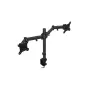 Monitorikinnitus ENDORFY Atlas Double kahele 27-tollisele (68,6 cm) ekraanile, klamber, VESA 75x75–100x100, maks 8 kg ekraani kohta, must