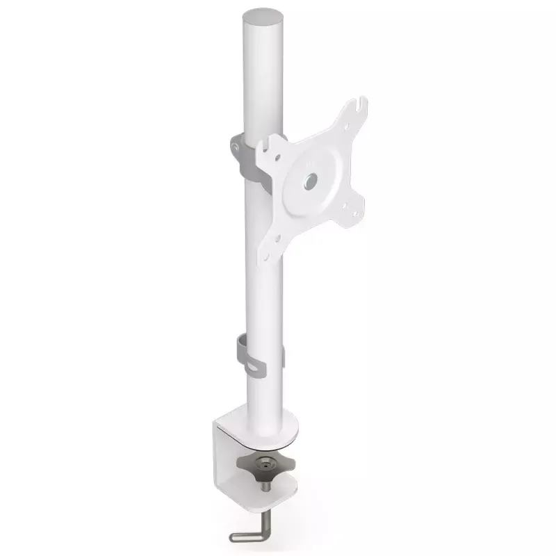 Monitorikinnitus ENDORFY Atlas kuni 27-tollistele (68,6 cm) kuvaritele, klambriga lauakinnitus, VESA 75x75–100x100, max koormus 8 kg, valge
