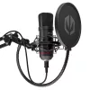 PC mikrofon ENDORFY Solum — juhtmega USB-C kardioidne mikrofon, 16-bit/48 kHz, 18–21000 Hz, lauakinnitus, 2,9 m kaabel, kõrvaklappide väljund, pop-filter