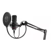 PC mikrofon ENDORFY Solum — juhtmega USB-C kardioidne mikrofon, 16-bit/48 kHz, 18–21000 Hz, lauakinnitus, 2,9 m kaabel, kõrvaklappide väljund, pop-filter