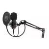PC mikrofon ENDORFY Solum — juhtmega USB-C kardioidne mikrofon, 16-bit/48 kHz, 18–21000 Hz, lauakinnitus, 2,9 m kaabel, kõrvaklappide väljund, pop-filter