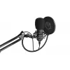PC mikrofon ENDORFY Solum — juhtmega USB-C kardioidne mikrofon, 16-bit/48 kHz, 18–21000 Hz, lauakinnitus, 2,9 m kaabel, kõrvaklappide väljund, pop-filter