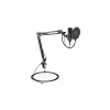 PC mikrofon ENDORFY Solum — juhtmega USB-C kardioidne mikrofon, 16-bit/48 kHz, 18–21000 Hz, lauakinnitus, 2,9 m kaabel, kõrvaklappide väljund, pop-filter