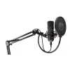 PC mikrofon ENDORFY Solum — juhtmega USB-C kardioidne mikrofon, 16-bit/48 kHz, 18–21000 Hz, lauakinnitus, 2,9 m kaabel, kõrvaklappide väljund, pop-filter