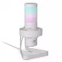 PC mikrofon ENDORFY AXIS Streaming Valge — USB, kardioidne, 30–18 kHz, 192 kHz/24 bit, lauaalus, summutamine, kõrvaklappide väljund