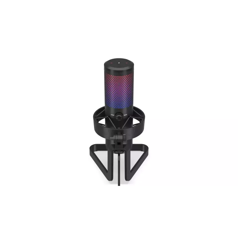 PC-mikrofon ENDORFY AXIS Streaming — USB USB-C, 24-bit/192 kHz, 30–18 000 Hz, lauaalus, must