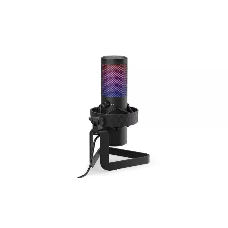 PC-mikrofon ENDORFY AXIS Streaming — USB USB-C, 24-bit/192 kHz, 30–18 000 Hz, lauaalus, must