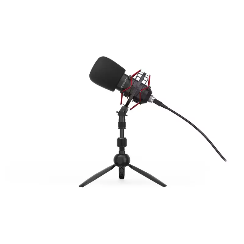 PC mikrofon ENDORFY Solum Streaming T — USB-juhtmega, 24-bit/48 kHz, 18–21000 Hz, lauale kinnitus, kõrvaklapiväljund, must