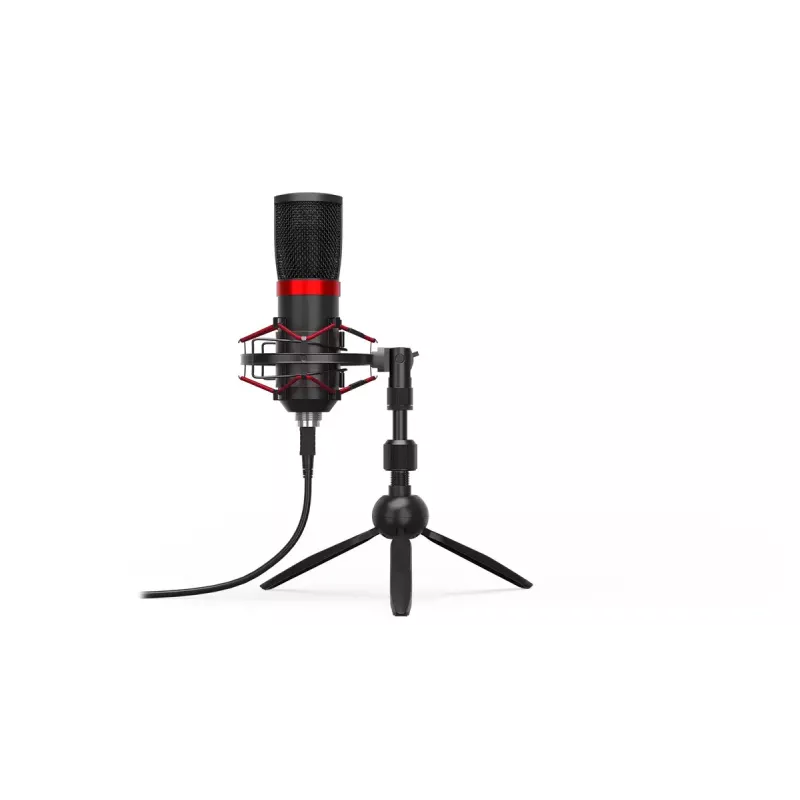 PC mikrofon ENDORFY Solum Streaming T — USB-juhtmega, 24-bit/48 kHz, 18–21000 Hz, lauale kinnitus, kõrvaklapiväljund, must