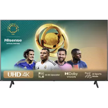 Hisense 50E6NT 127 cm (50 tolli) 4K Ultra HD Smart TV Wi-Fi Must 300 cd/m²