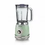 Ariete 583, Vintage blender 1,5-liitrise klaaskannu, 4 roostevabast terasest tera, 4 kiirust + impulss, 1000 W, roheline