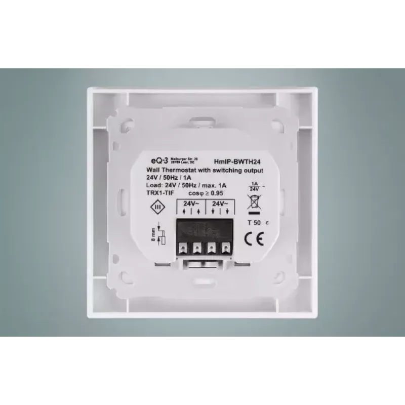 Termostaat Homematic IP HmIP-BWTH24 RF valge 24V LCD