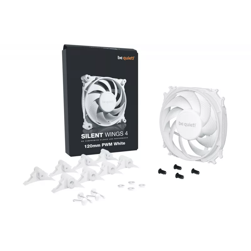 be quiet SILENT WINGS 4 | 120mm PWM Valge Arvutikorpuse ventilaator 12 cm 1 tk