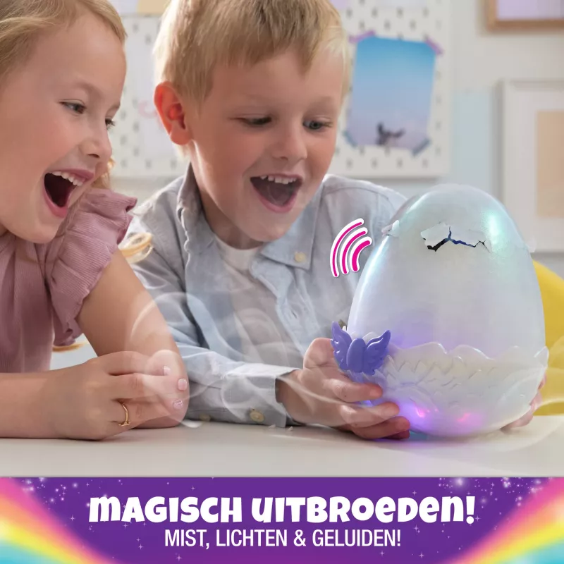 Hatchimals Alive Mystery Hatch Draggle Spinmaster roosa valge AA