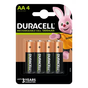 Duracell 4 LR06 1300mAh laetav aku nikkel-metallhüdriid (NiMH)