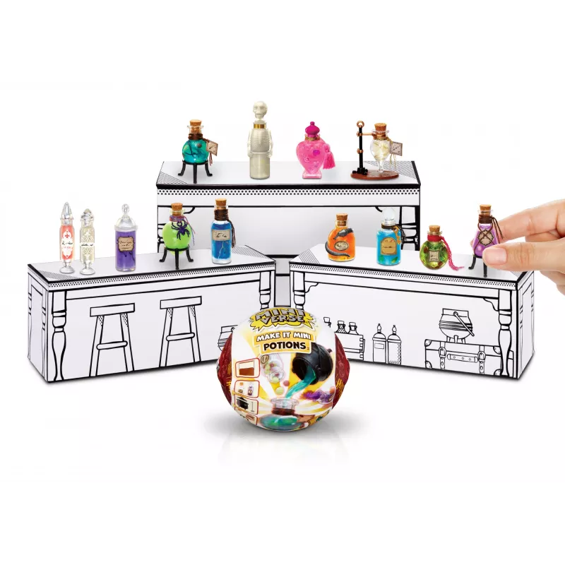 Miniverse - Harry Potter Make It Mini Potions, 8 a, Mitmevärviline, Plast, Vaik