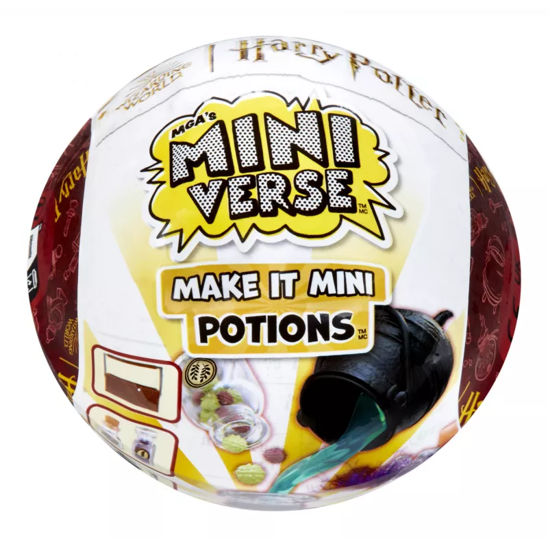 Miniverse - Harry Potter Make It Mini Potions, 8 a, Mitmevärviline, Plast, Vaik