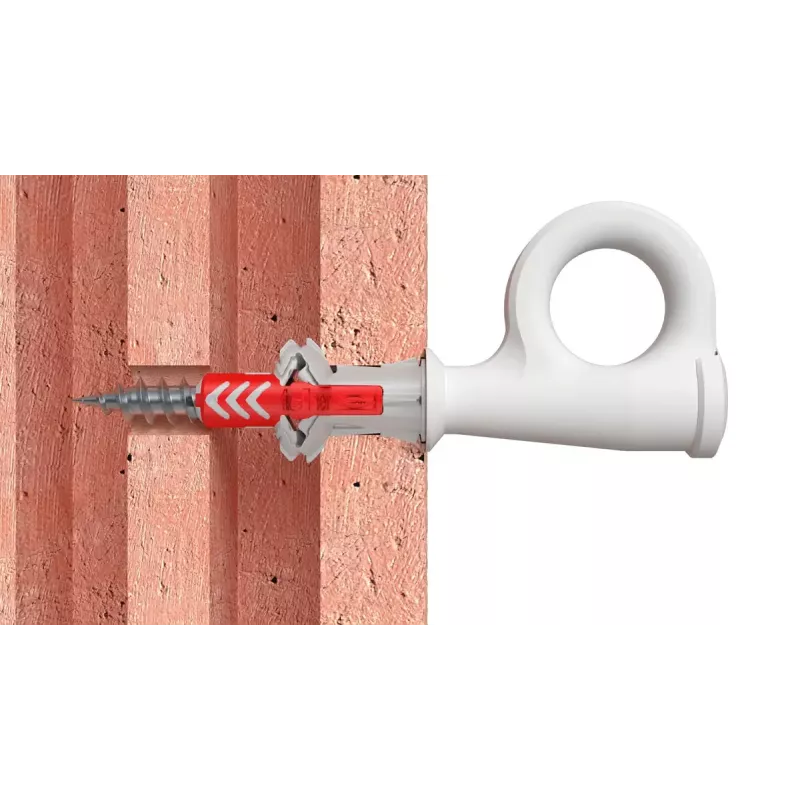 Kruvikonksu ja tüübli komplekt Fischer 564173 25 tk Plastik 8 mm