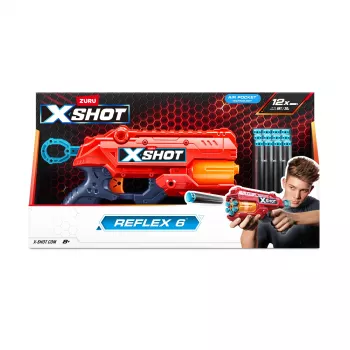 Mängupüss ZURU XSHOT Excel Reflex 6 Blaster 12 noolt mitmevärviline