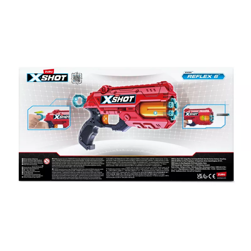 Mängupüss ZURU XSHOT Excel Reflex 6 Blaster 12 noolt mitmevärviline