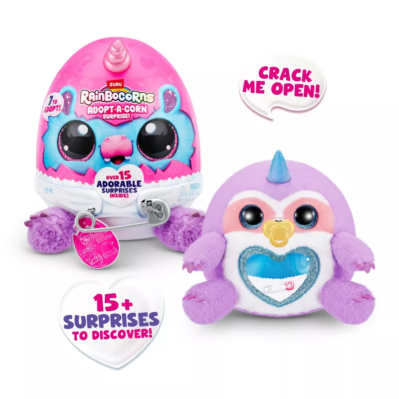 Mängukujuke Zuru Rainbowcorns Adopt-A-Corn Surprise — sortimendis kogutav minikujuke (sortimendikaup)