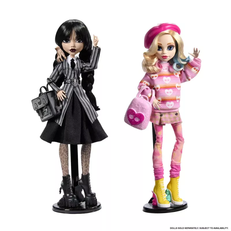 Moe-nukk Mattel Monster High Wednesday Enid Sinclair Mitmevärviline