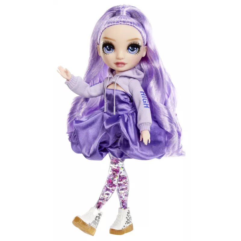 Rainbow High Sparkle & Shine Fashion Dolls- Viola (Purple), moenukk, naissoost, 4. a, poiss/tüdruk, 280 mm, mitmevärviline