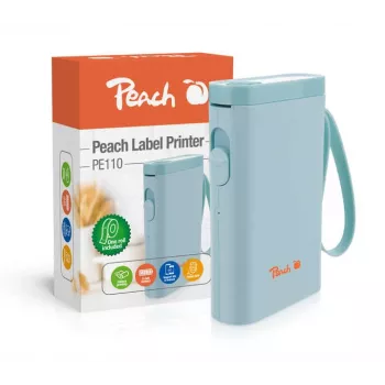 Peach PE110 etiketiprinter, otse termiline, 203 x 203 DPI, 60 mm/sek, juhtmevaba Bluetooth
